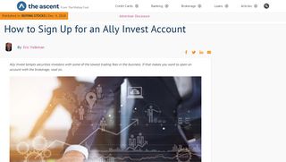 
                            2. How to Sign Up for an Ally Invest Account - fool.com