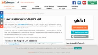 
                            3. How to Sign Up for Angie's List: Creating an Angie's …