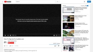 
                            4. How To Sign Up For Audible.com - YouTube