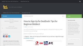 
                            3. How to Sign Up for DealDash: Tips for Beginner Bidders!