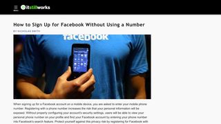 
                            9. How to Sign Up for Facebook Without Using a …