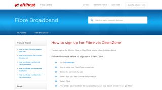 
                            3. How to sign up for Fibre via ClientZone - help.afrihost.com