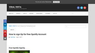 
                            7. How to sign Up for free Spotify Account - VIRAL …