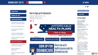 
                            7. How to Sign up For ObamaCare - obamacarefacts.com