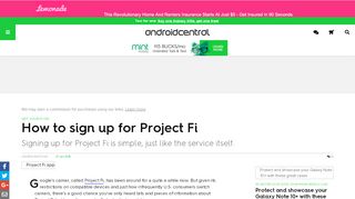 
                            3. How to sign up for Project Fi | Android Central