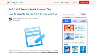
                            4. How to Sign Up for the ACT: Tricks and Tips - …