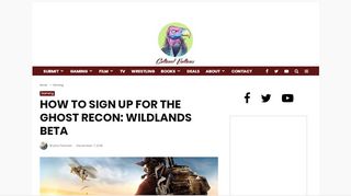 
                            7. How to Sign Up For the Ghost Recon: Wildlands …