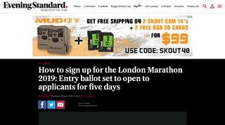 
                            7. How to sign up for the London Marathon 2019: Entry ballot ...