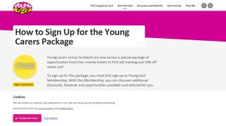 
                            1. How to Sign Up for the Young Carers Package | Young Scot