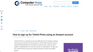 
                            10. How to sign up for Twitch Prime using an Amazon account