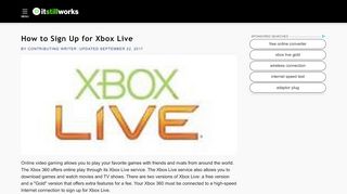 
                            8. How to Sign Up for Xbox Live | It Still Works