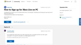 
                            6. How to Sign up for Xbox Live on PC - Microsoft Community