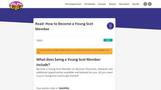 
                            2. How to Sign Up for Young Scot Membership | Young Scot