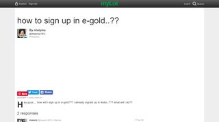 
                            3. how to sign up in e-gold..?? / myLot