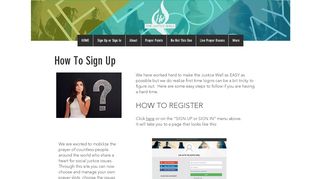 
                            9. How To Sign Up | Justice Wall