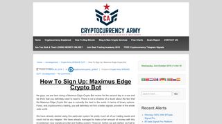 
                            4. How To Sign Up: Maximus Edge Crypto Bot! SIGN UP DETAILS