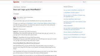 
                            9. How to sign up to iHeartRadio - Quora