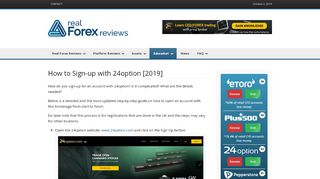 
                            5. How to Sign-up with 24option [2019] | Real Forex Reviews