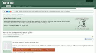 
                            9. How to sink someone with email spam? - Digital Point