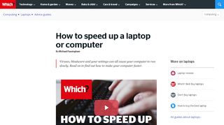 
                            7. How To Speed Up A Laptop or Computer - Which?