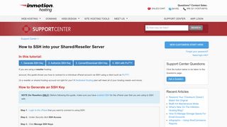 
                            3. How to SSH into your Shared/Reseller Server - InMotion Hosting