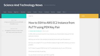 
                            3. How to SSH to AWS EC2 Instance from PuTTY using PEM Key ...