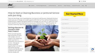 
                            2. How To Start a Cleaning Business - Jani-King