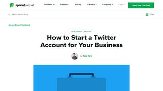 
                            8. How to Start a Twitter for Business Account | Sprout Social