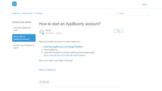 
                            4. How to start an AppBounty account? – AppBounty