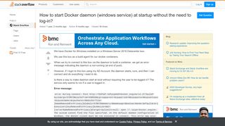 
                            5. How to start Docker daemon (windows service) at …