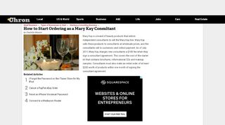 
                            11. How to Start Ordering as a Mary Kay Consultant | Chron.com