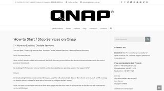 
                            7. How to Start / Stop Services on Qnap - Qnap Singapore …