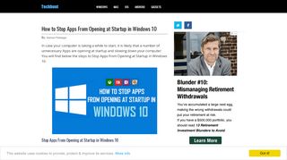 
                            2. How to Stop Apps From Opening at Startup in Windows 10