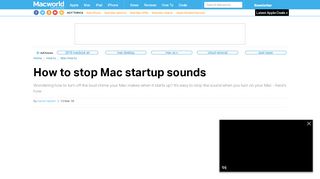 
                            2. How to stop Mac startup sounds - Macworld UK