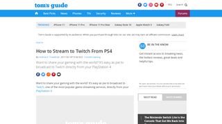
                            4. How to Stream to Twitch From PS4 | Tom's Guide