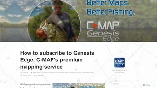 
                            9. How to subscribe to Genesis Edge, C-MAP's premium mapping ...
