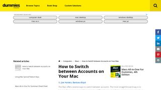 
                            7. How to Switch between Accounts on Your Mac - dummies