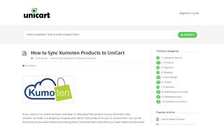 
                            2. How to Sync Kumoten Products to UniCart – UniCart Support ...
