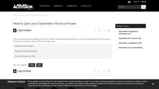 
                            6. How to Sync your Skylanders Portal of Power - Activision Support