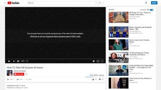 
                            1. How To Take AR Quizzes At Home - YouTube