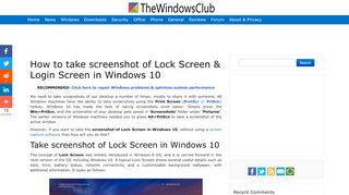 
                            8. How to take screenshot of Lock Screen & Login Screen in Windows 10