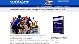 
                            6. How to Tell if You Have a Good Spinning Instructor - Coach Levi