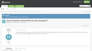 
                            4. How to transfer uTorrent Plus to new computer?? - Pro Feedback ...