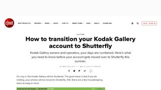 
                            9. How to transition your Kodak Gallery account to …