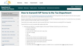 
                            4. How to transmit IVP forms to the Tax Department - Tax.ny.gov