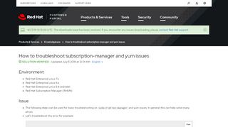 
                            7. How to troubleshoot subscription-manager and yum issues - Red Hat ...