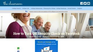 
                            11. How to Turn Off Security Check on Facebook | The Classroom