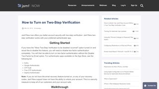 
                            5. How to turn on Two-Factor Authentication - Jamf Now Help Center