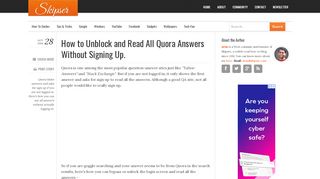 
                            5. How to Unblock and Read All Quora Answers Without Signing Up