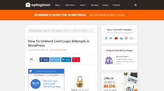 
                            4. How To Unblock Limit Login Attempts in WordPress